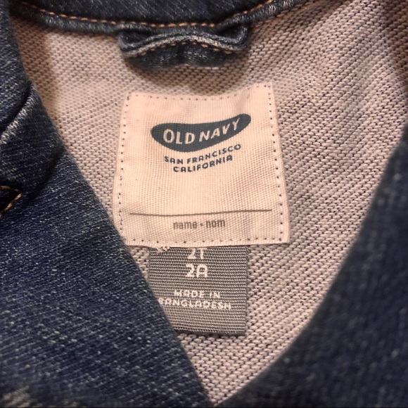 Old Navy Girls Denim-Knit Moto Jacket - Picture 4 of 7